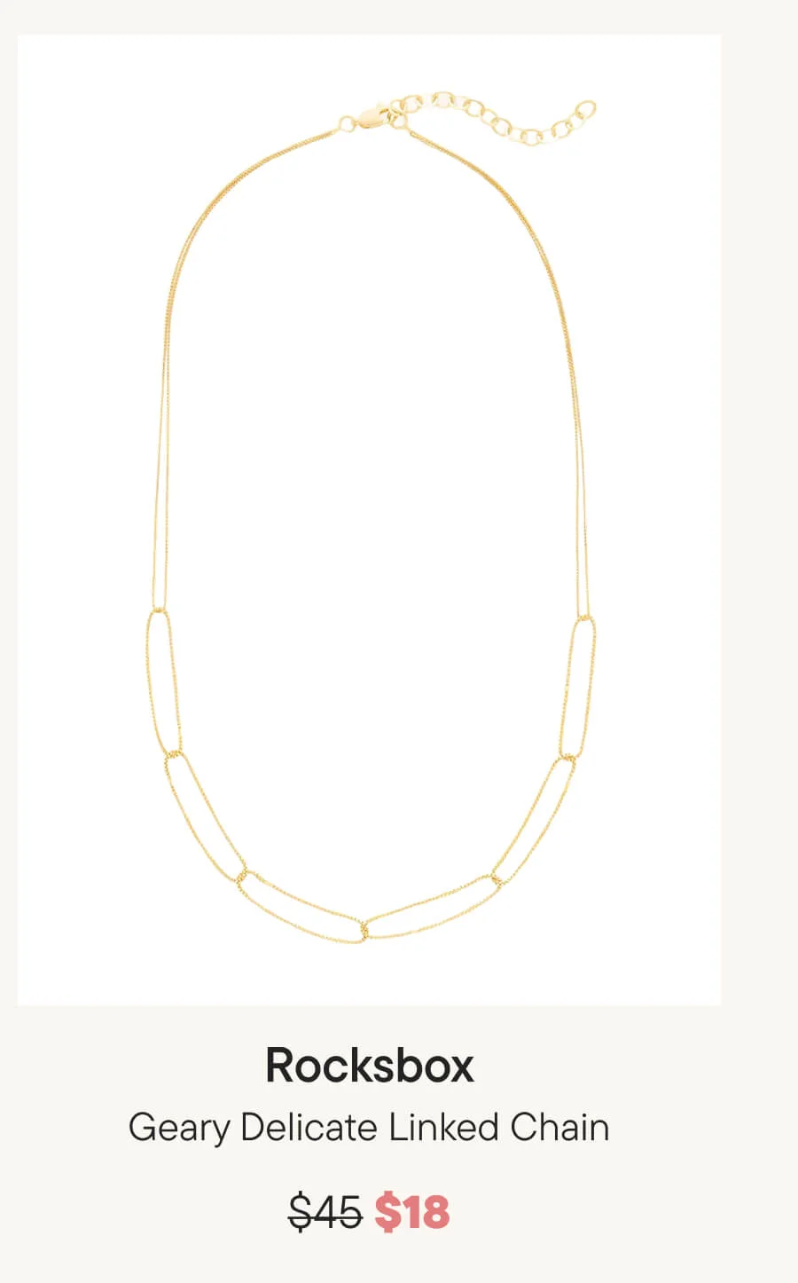 Geary Delicate Linked Chain