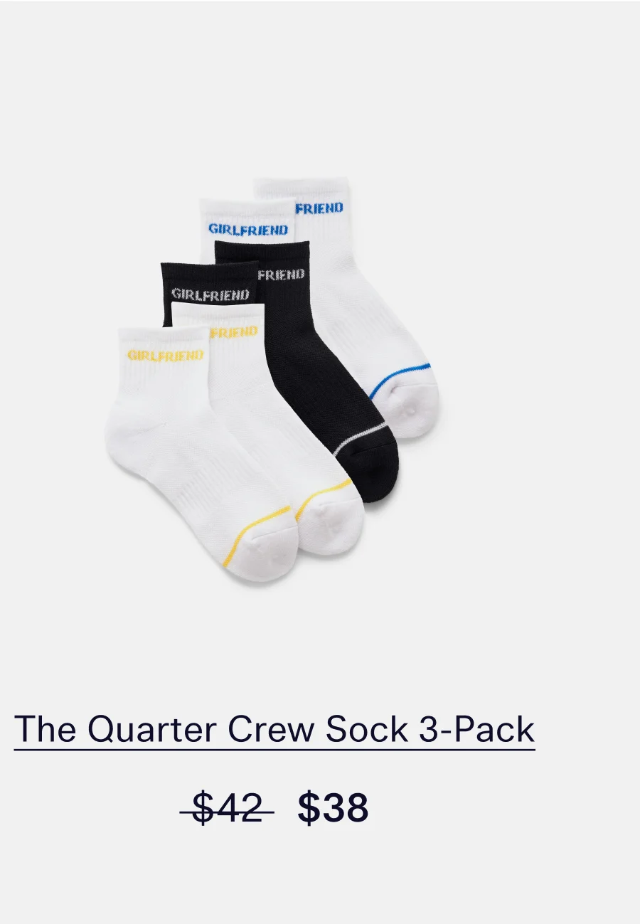 The Quarter Crew Sock 3-Pack