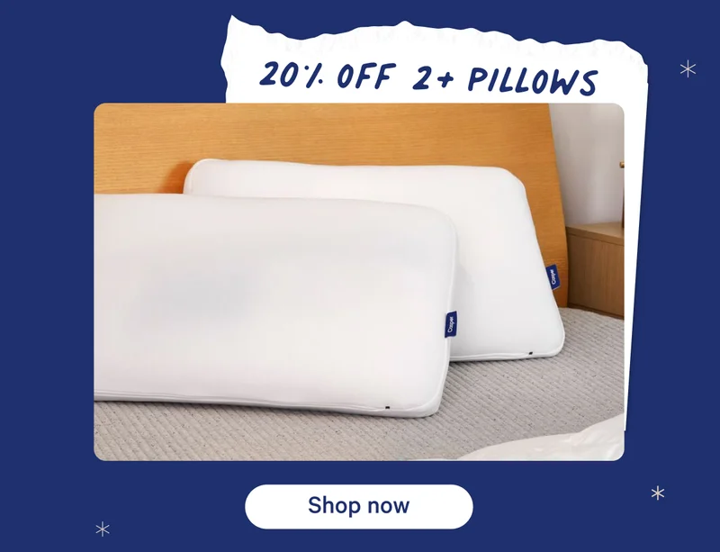 20% off 2+ pillows
