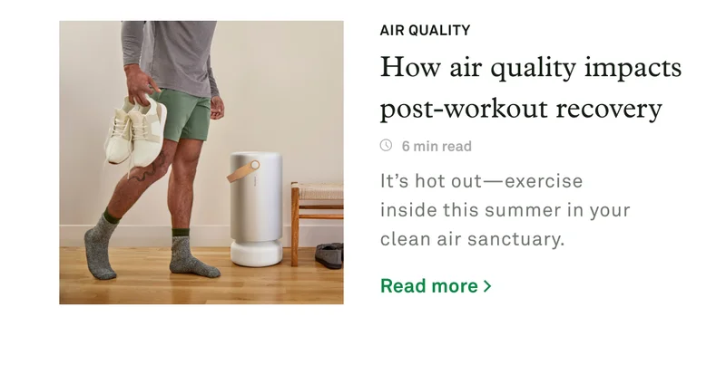 How air quality impacts post-workout recovery
