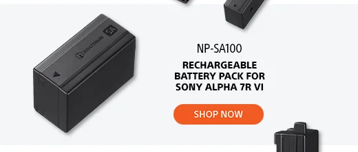 NP-SA100 | Rechargeable Battery Pack For Sony Alpha 7R VI | Shop now