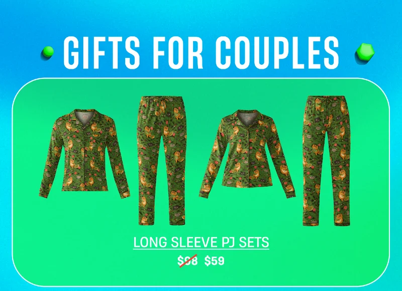 Gifts for Couples | Long Sleeve PJ Sets | $59 Gifts for Couples | Long Sleeve PJ Sets | $59