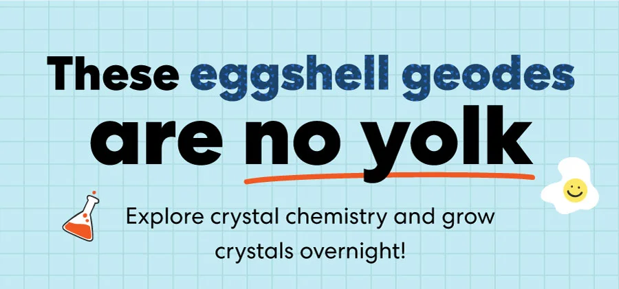 These eggshell geodes are no yolk