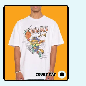 Court Cat Oversized Tee
