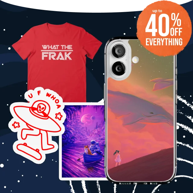 Up to 40% off everything.