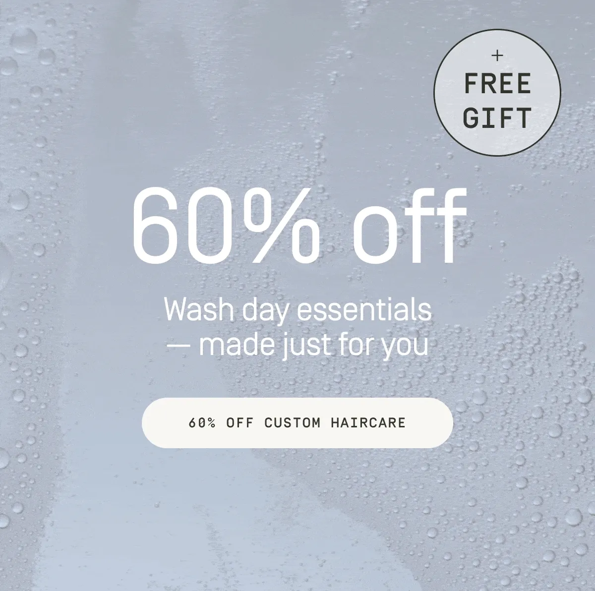 60% off custom haircare