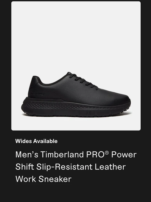 Men's Timberland PRO Power Shift Slip-Resistant Leather Work Sneaker