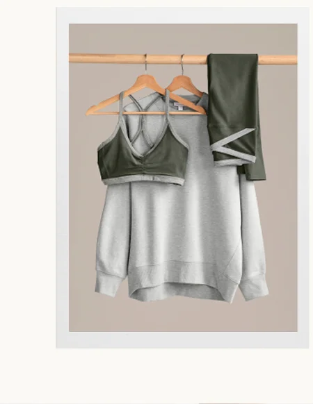 LuxeFleece Oversized Sweatshirt in Light Heather Gray