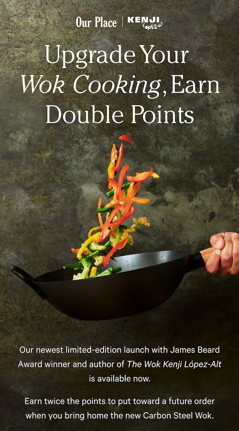 Our Place | Upgrade Your Wok Cooking, Earn Double Points