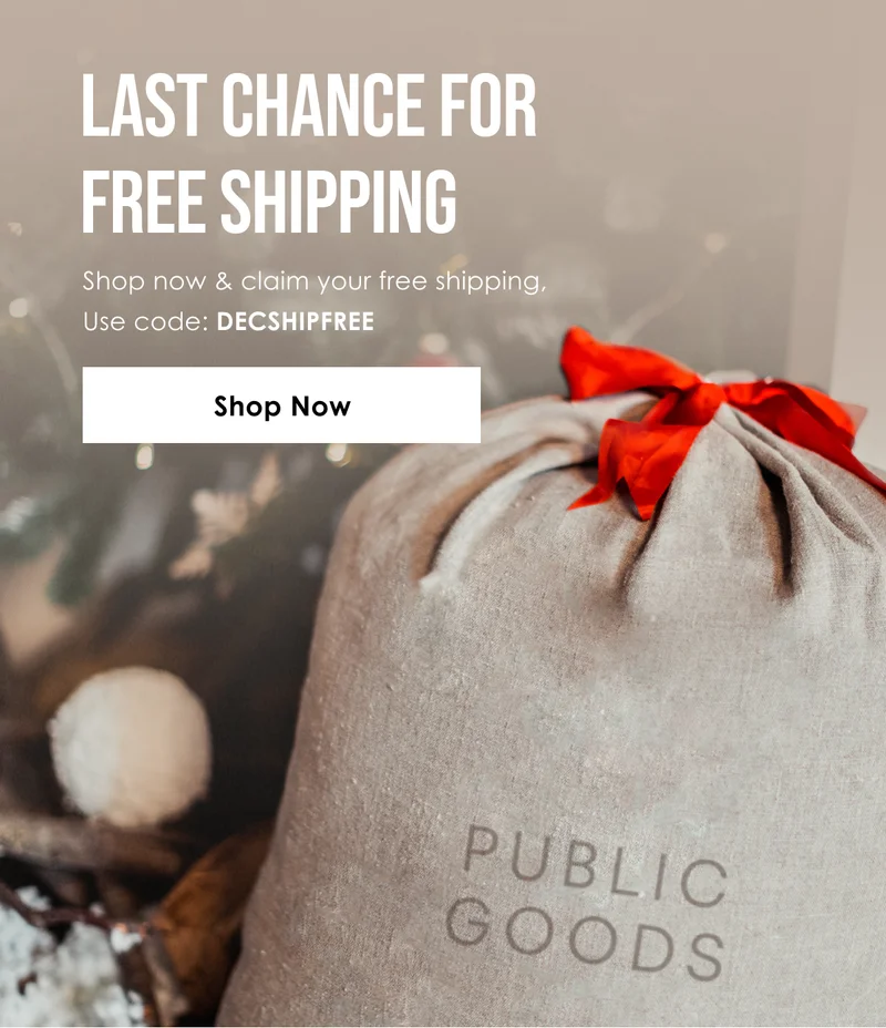 LAST CHANCE FOR FREE SHIPPING