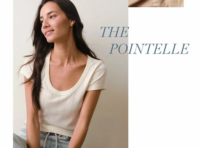 Lexi Pointelle Scoop Tee
