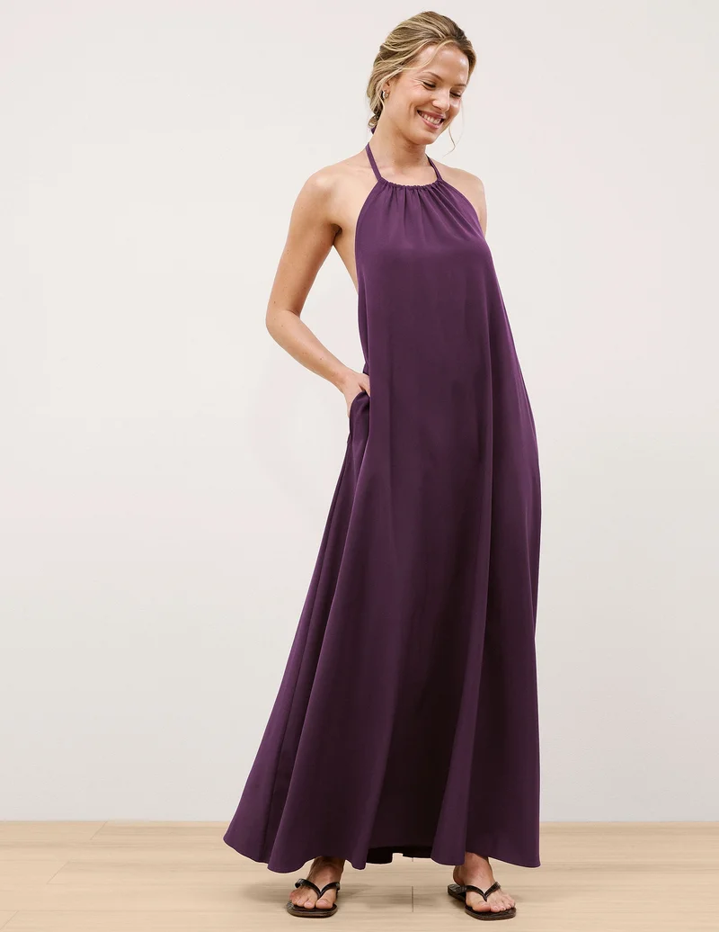 Image of Go With The Flow Halter Dress