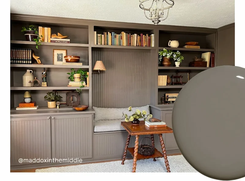 Living space painted in Dirty Chai