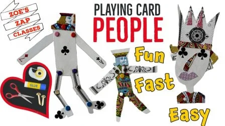 Playing Card People: Crafting Fun Figures in 10 Minutes or Less