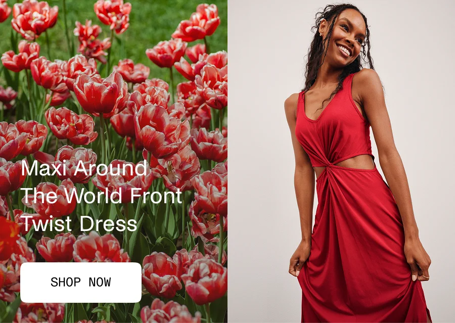 Maxi Around The World Front Twist Dress