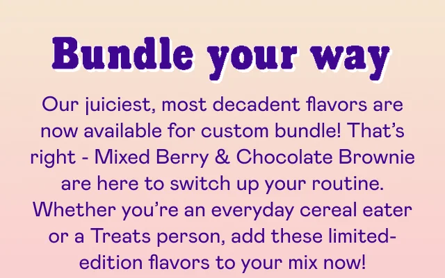 Bundle your way