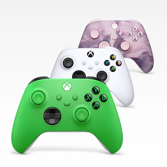 Xbox controllers.