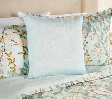 Mrs. H by Dee Hilfiger Embroidered 18" Decorative Pillow