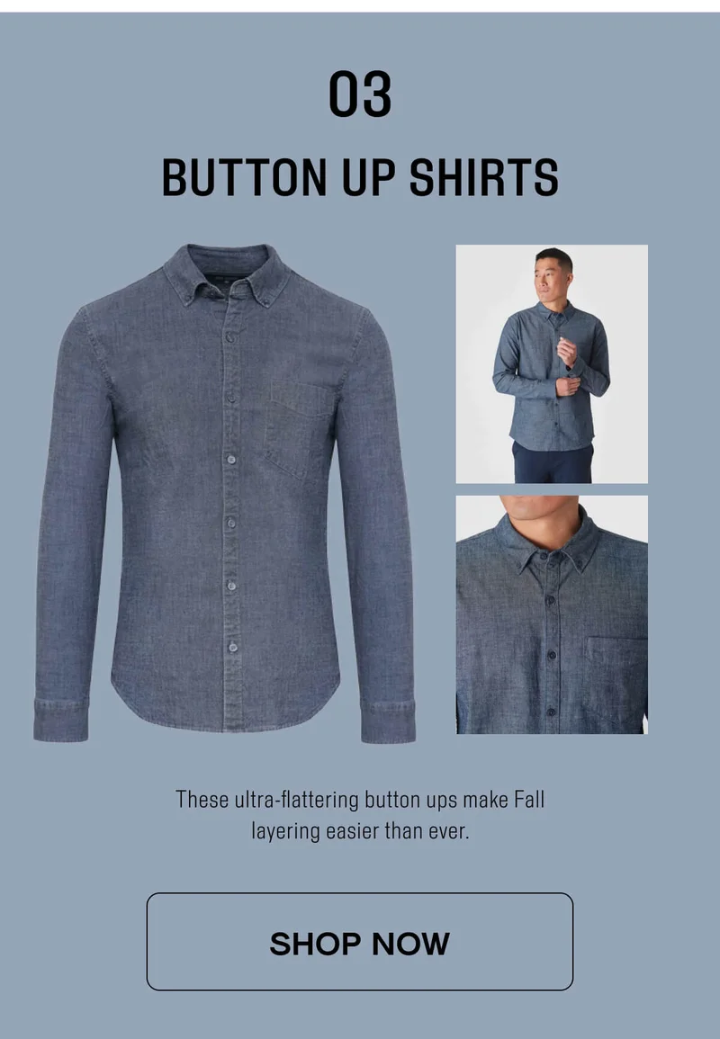 BUTTON UP SHIRTS