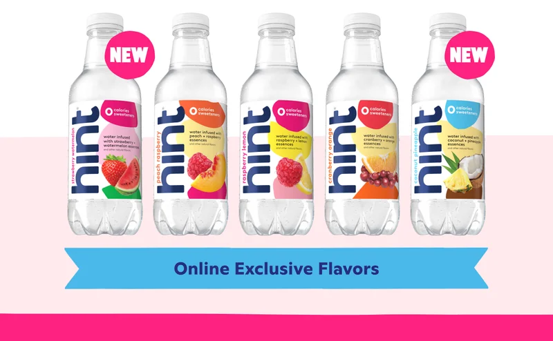 Bottle lineup of online exclusive flavors