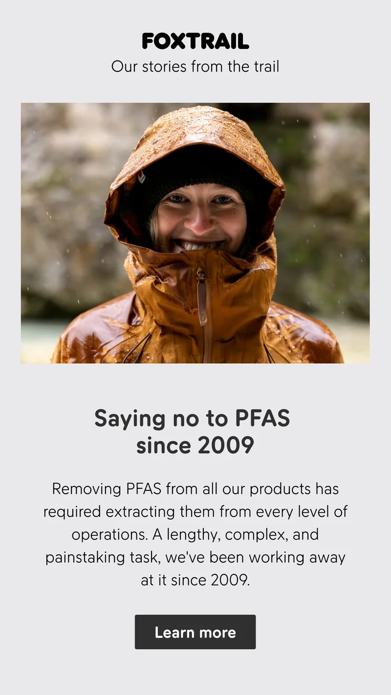 Saying no to PFAS since 2009