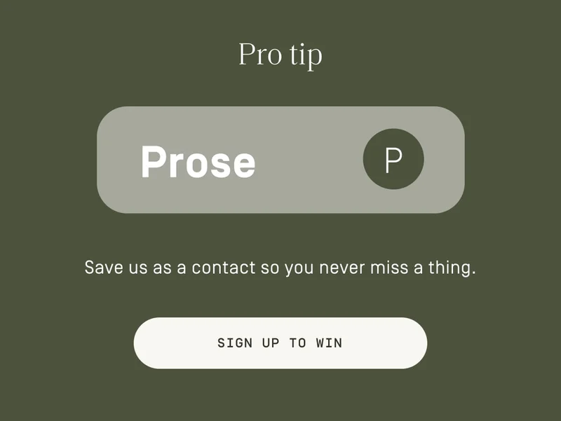 Sign up to win