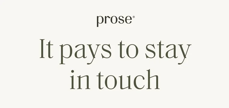 Prose | It pays to stay in touch