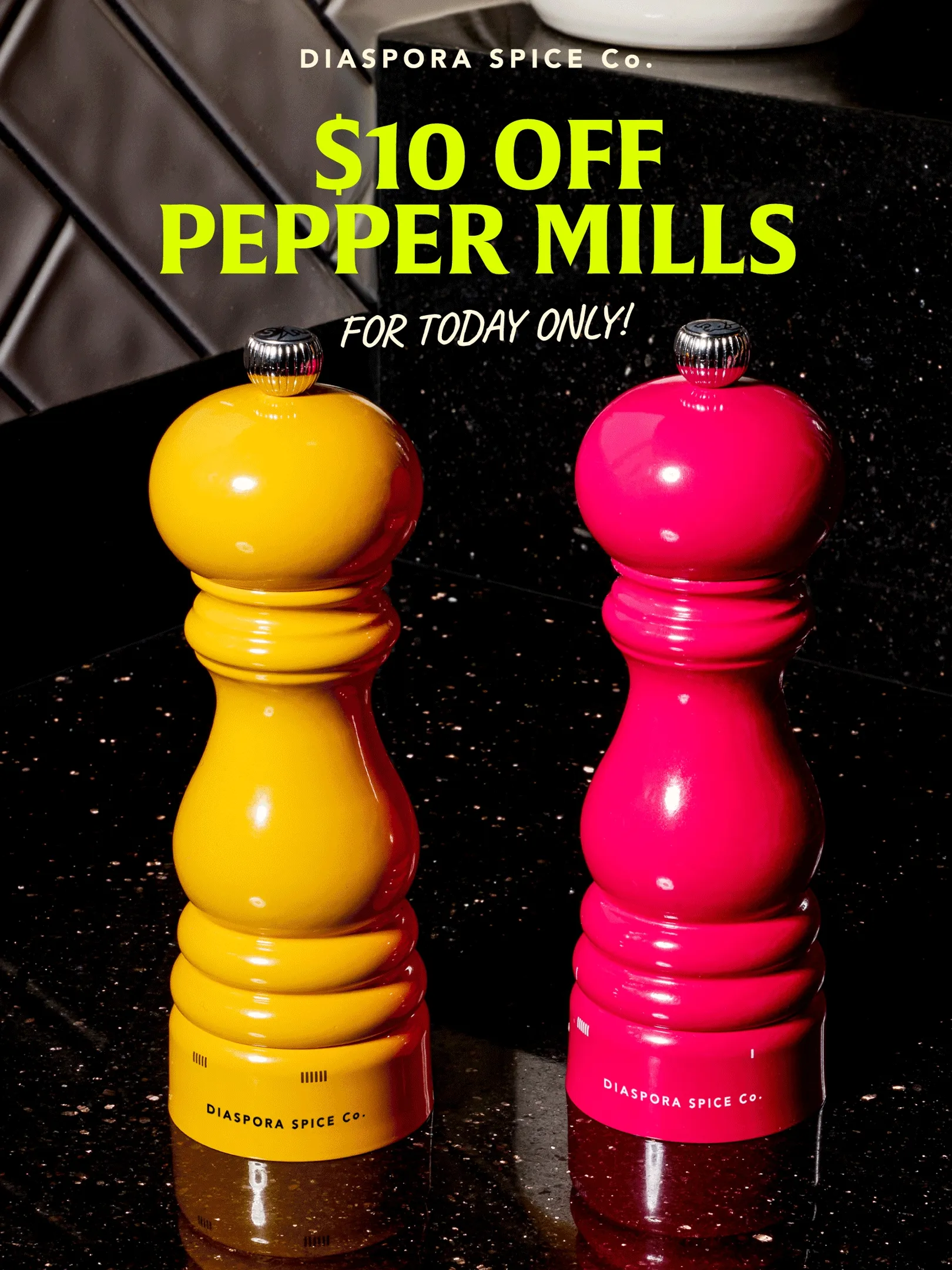 $10 Off Pepper Mills For Today Only!