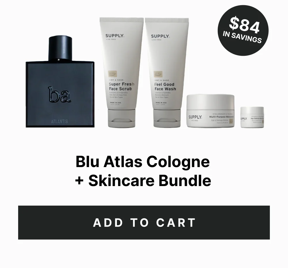 Blu Atlas Cologne + Skincare Bundle