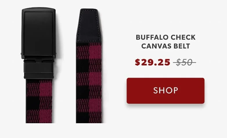 Buffalo Check Canvas Belt Buffalo Check Canvas Belt