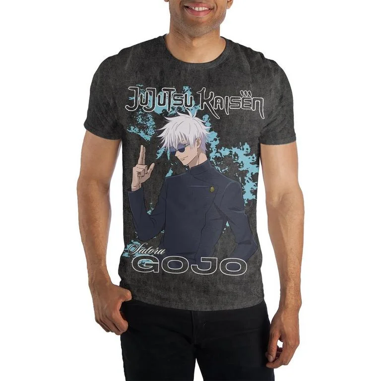 Jujutsu Kaisen Gojo Minimal Color Oversize Unisex Short Sleeve Graphic T-Shirt GameStop Exclusive