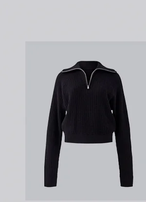 Cashmere Plush Waffle 1/4 Zip Pullover