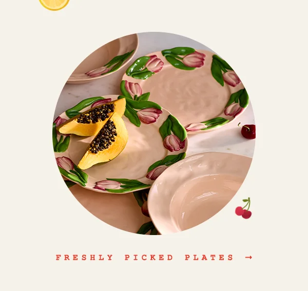 Freshly picked plates