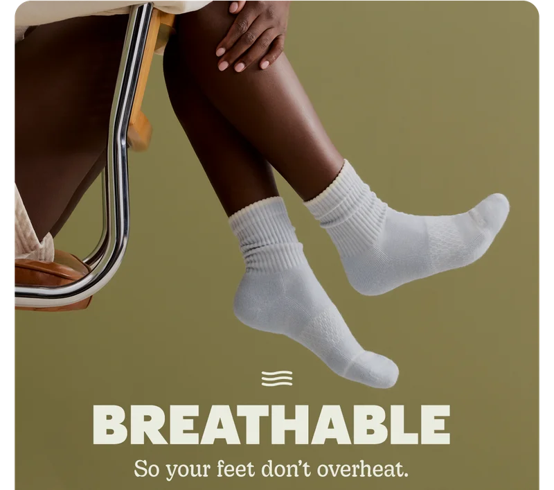 BREATHABLE | So your feet don't overheat.