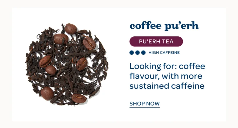 Coffee Pu’erh - Looking for: coffee flavour, with more sustained caffeine - Shop now