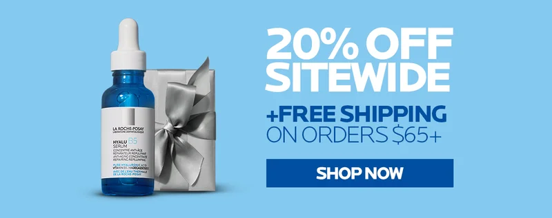 Shop 20% off sitewide + free shipping on orders $65+