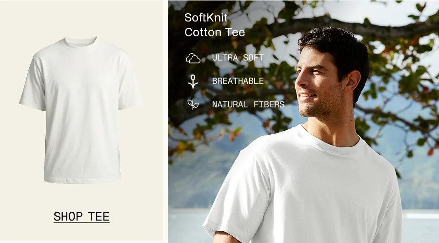 SoftKnit Men's Cotton Tee