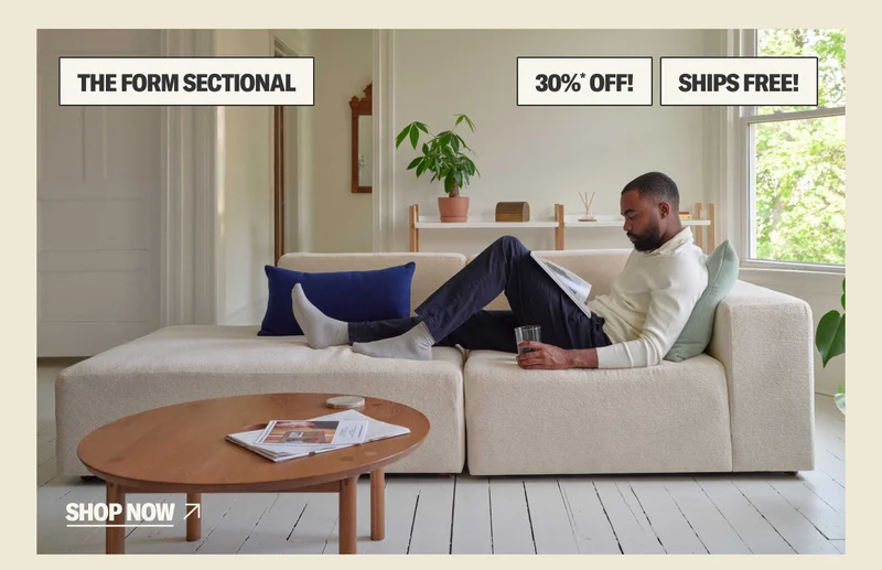 Save 30%* on The Form Sectional