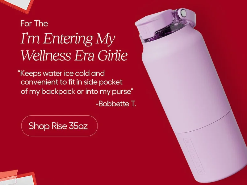 For The I'm Entering My Wellness Era Girlie "Keeps my water ice cold and convenoent to fit in side pocket of my backpack or into my purse" - Bobette T.  - Shop Rise 35oz
