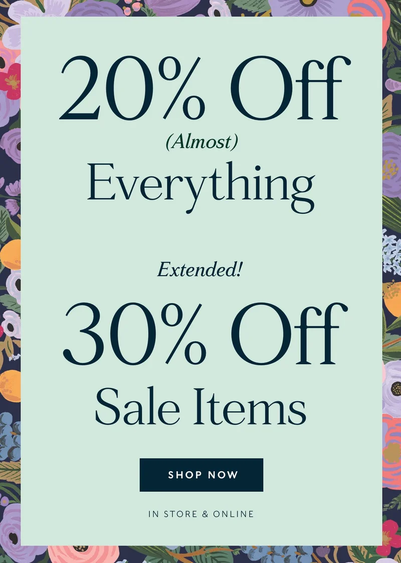 Shop Extra 30% Off Sale Items