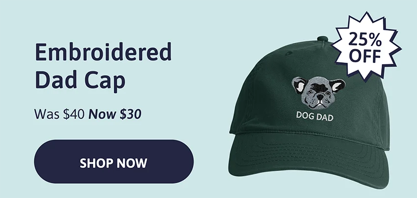 Embroidered Dad Cap. Was $40, Now $30!