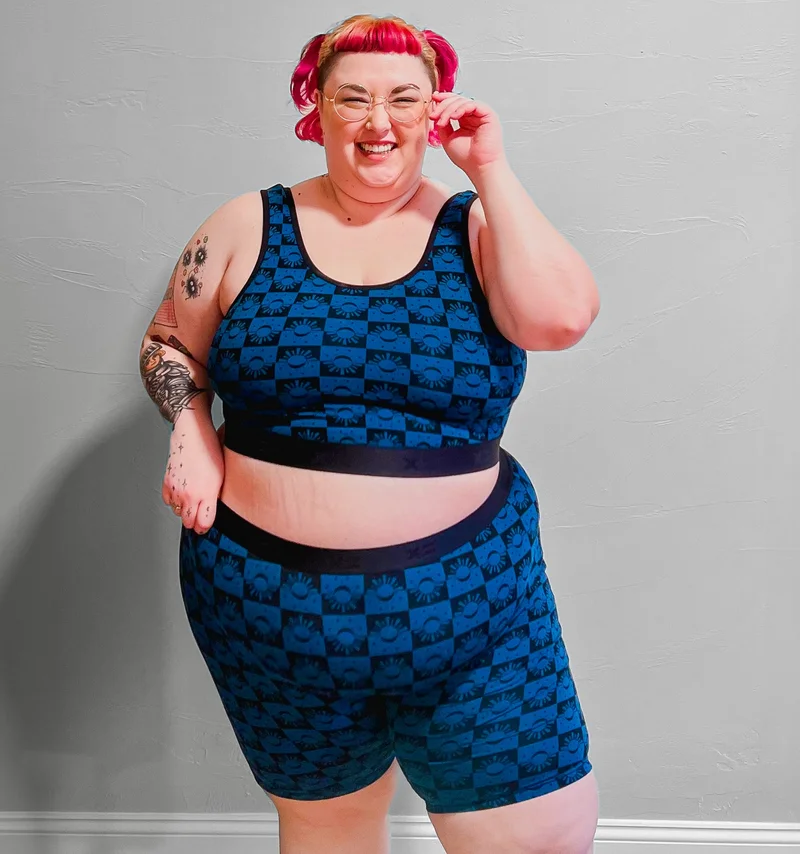Image of 9" Boxer Briefs - Celestial Check