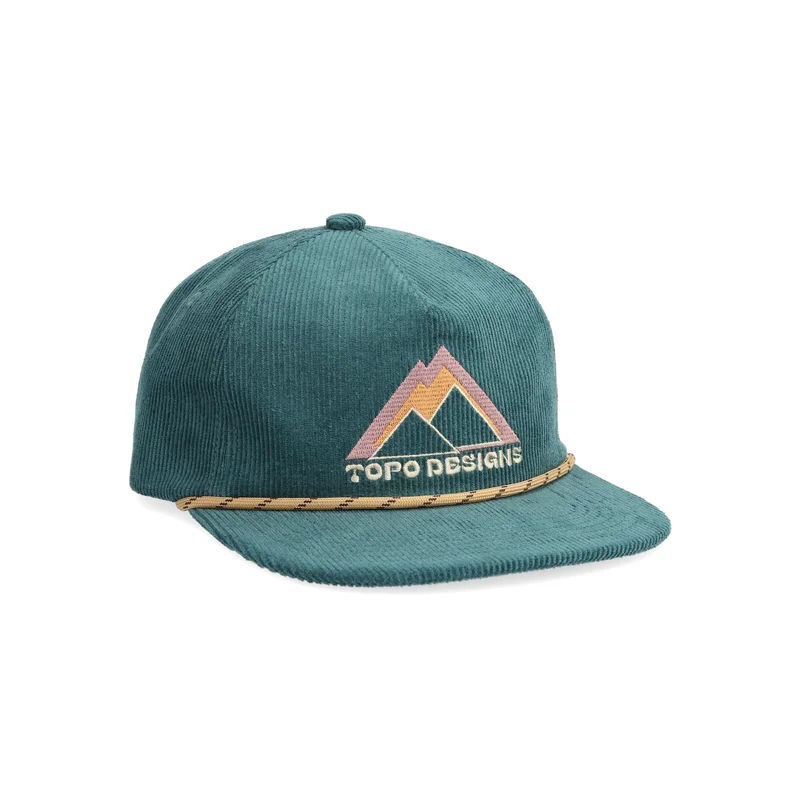 Corduroy Trucker Hat - Peak Shadow - Sea Pine