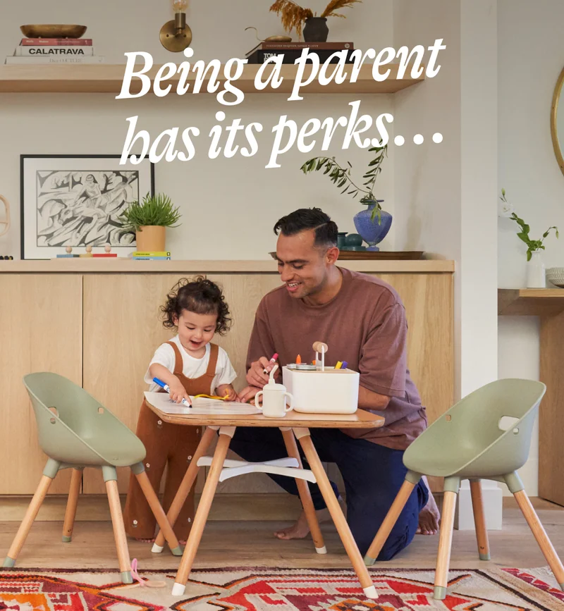 Being a parent has its perks...