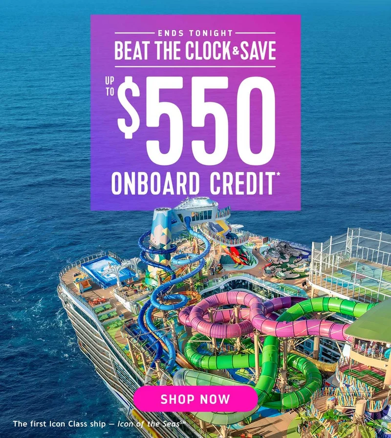 UP TO $550 ONBOARD CREDIT