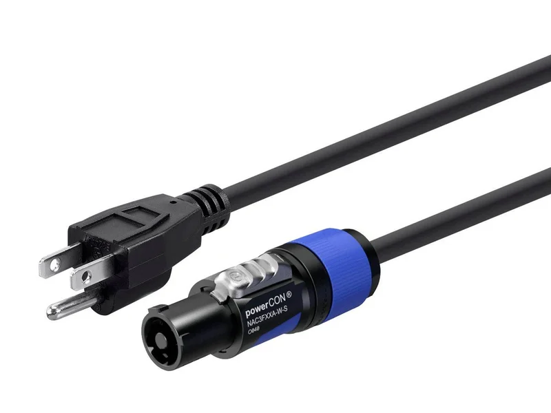 Stage Right by Monoprice 16 AWG NEMA 5-15P to powerCON Connector 1.5FT