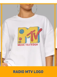 Radio MTV Logo Oversized Tee