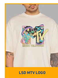 LSD MTV Logo Oversized Tee