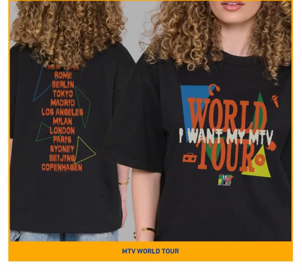 MTV World Tour Oversized Tee