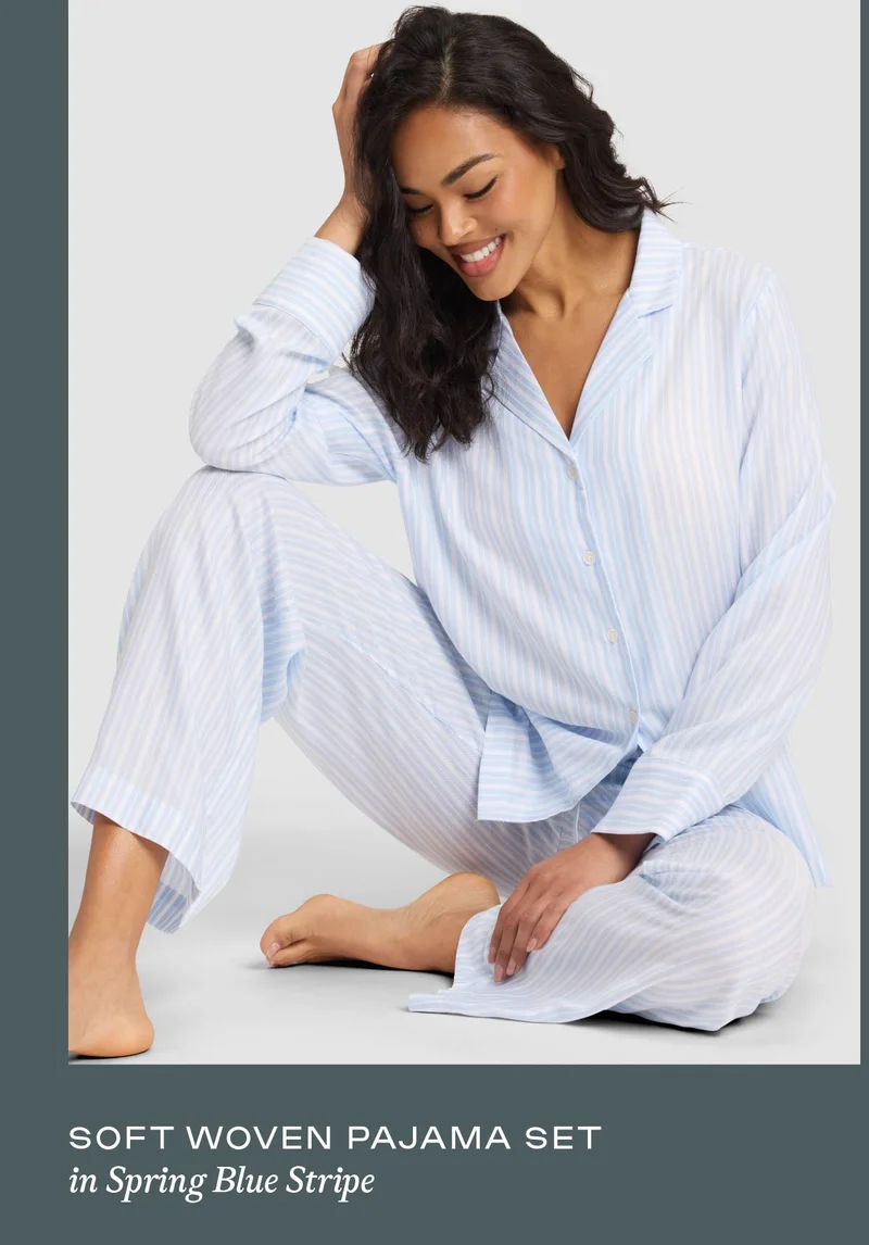Soft Woven Pajama Set - Shop Now Soft Woven Pajama Set - Shop Now